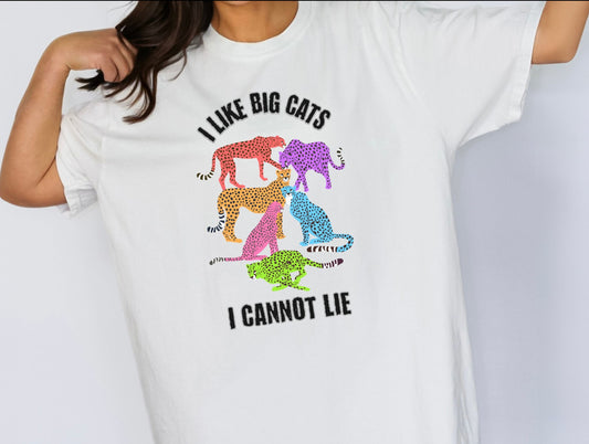 Big Cat Graphic Print  T- Shirt