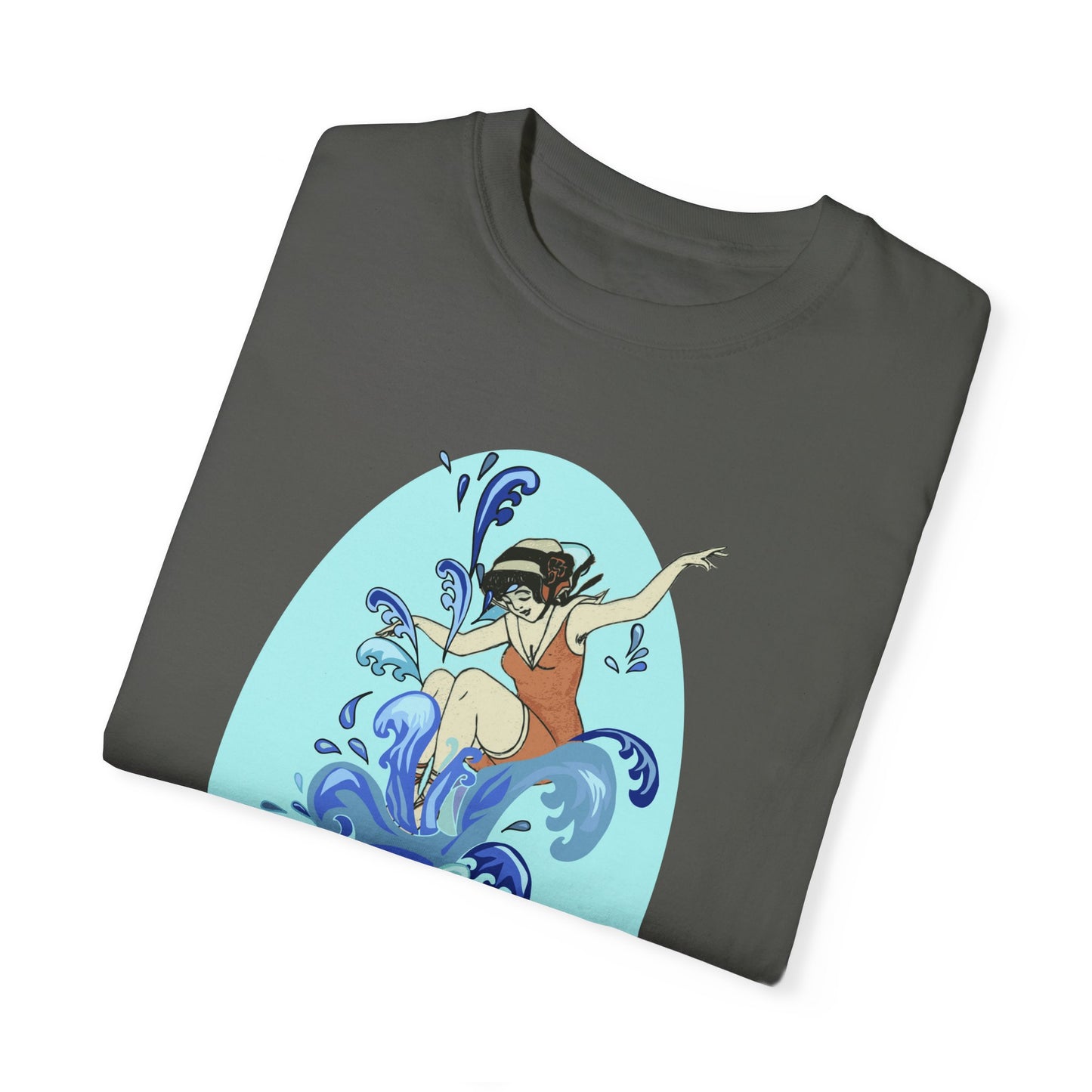 Cup Surfing Graphic Print Shirt Tee Top