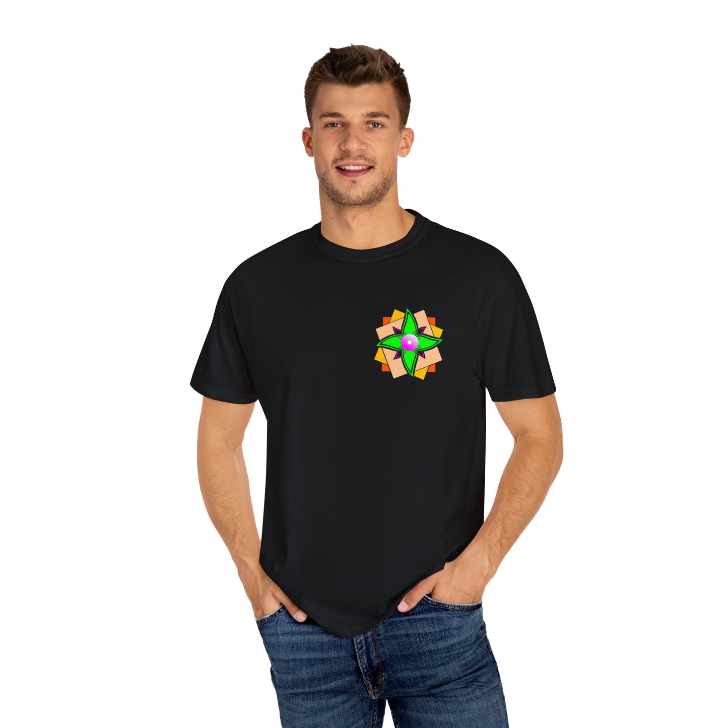 Floral Geometry  Unisex T -shirt