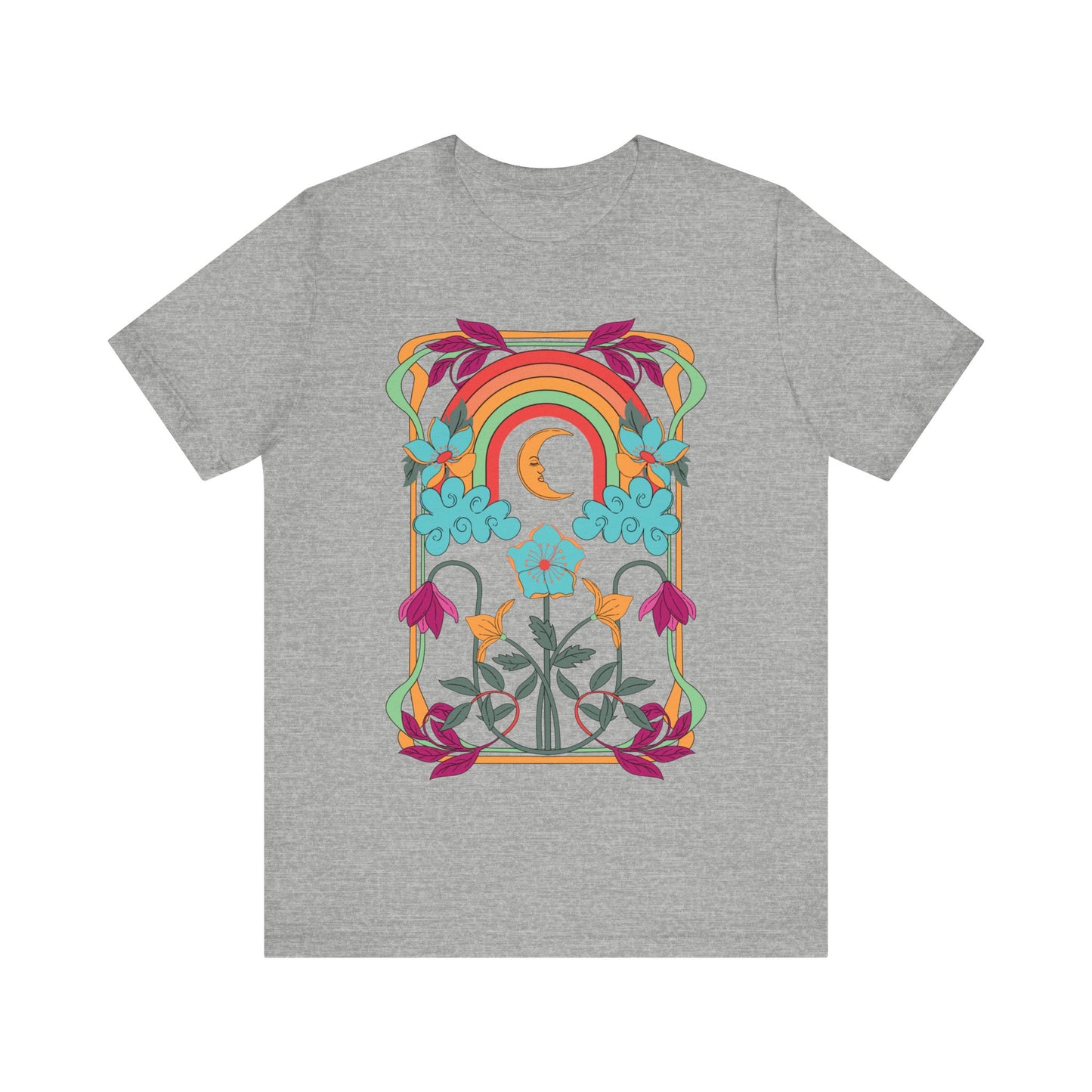 T-Shirt Women, The Moon Phase, Boho Garden Collection