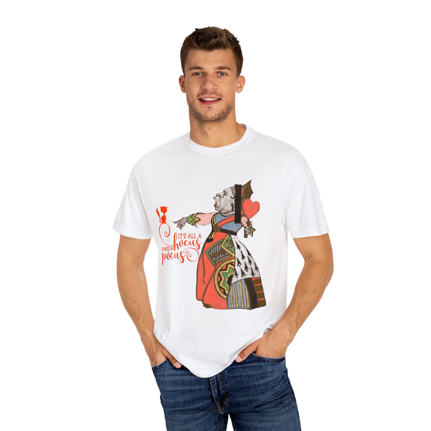 Its All A Hocus Pocus  Halloween Tee | Queen Of Hearts Halloween T-Shirt | Alice In Wonderland Halloween Tee | Graphic Print Shirt Tee Top