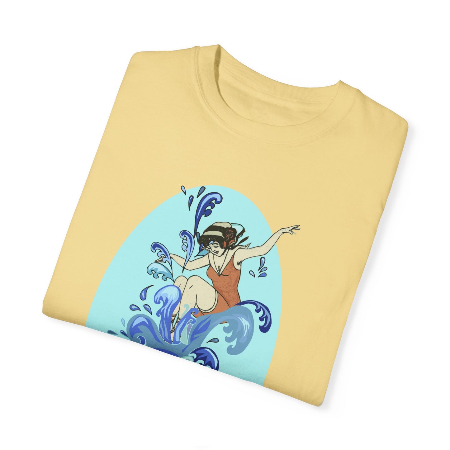 Cup Surfing Graphic Print Shirt Tee Top