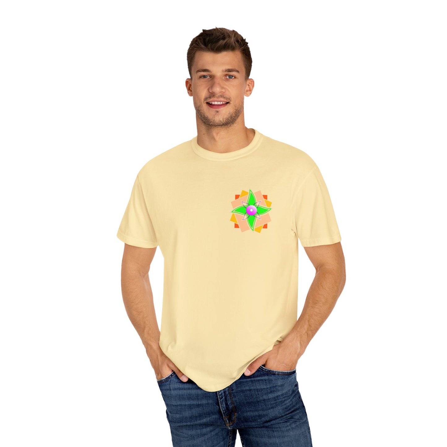 Floral Geometry  Unisex T -shirt