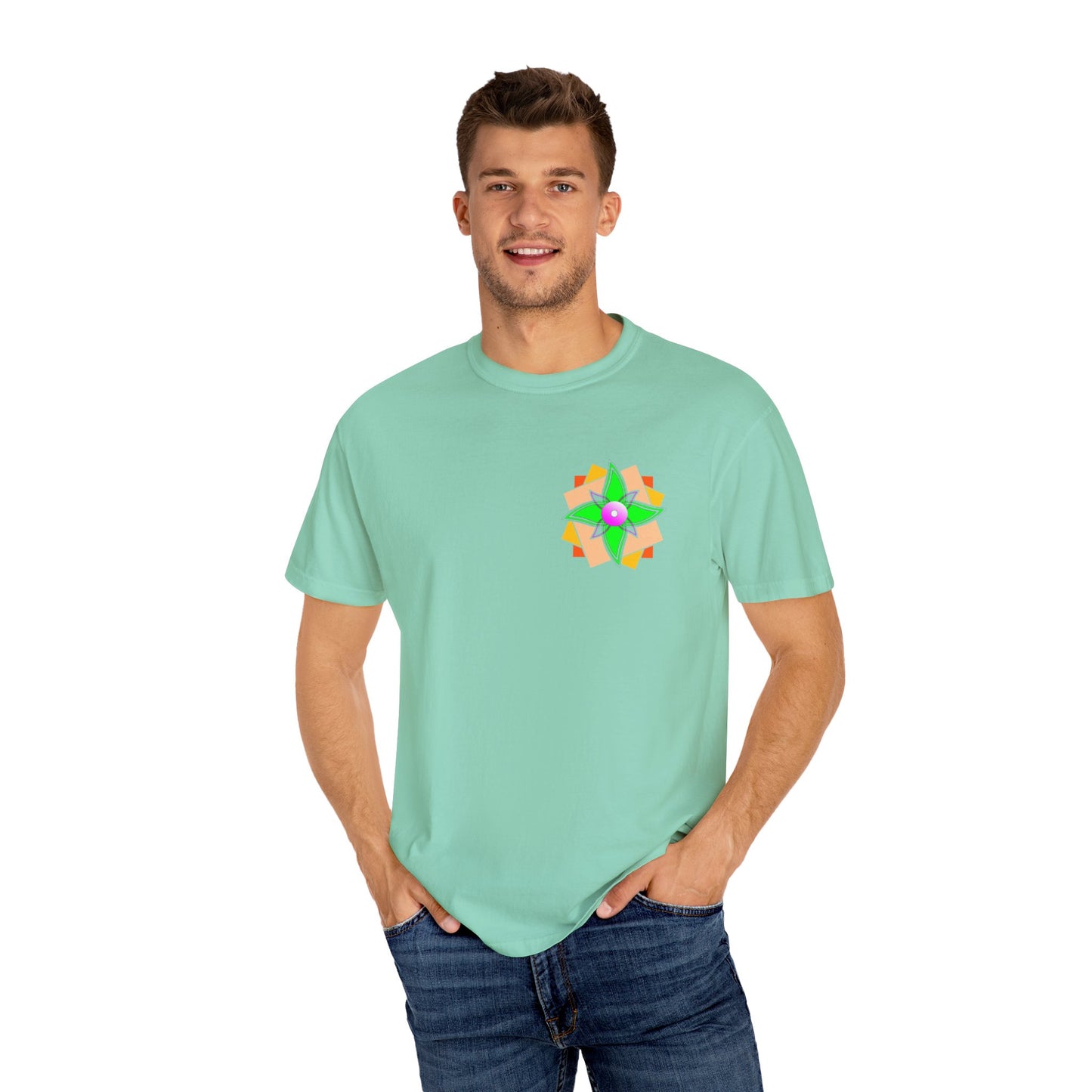 Floral Geometry  Unisex T -shirt