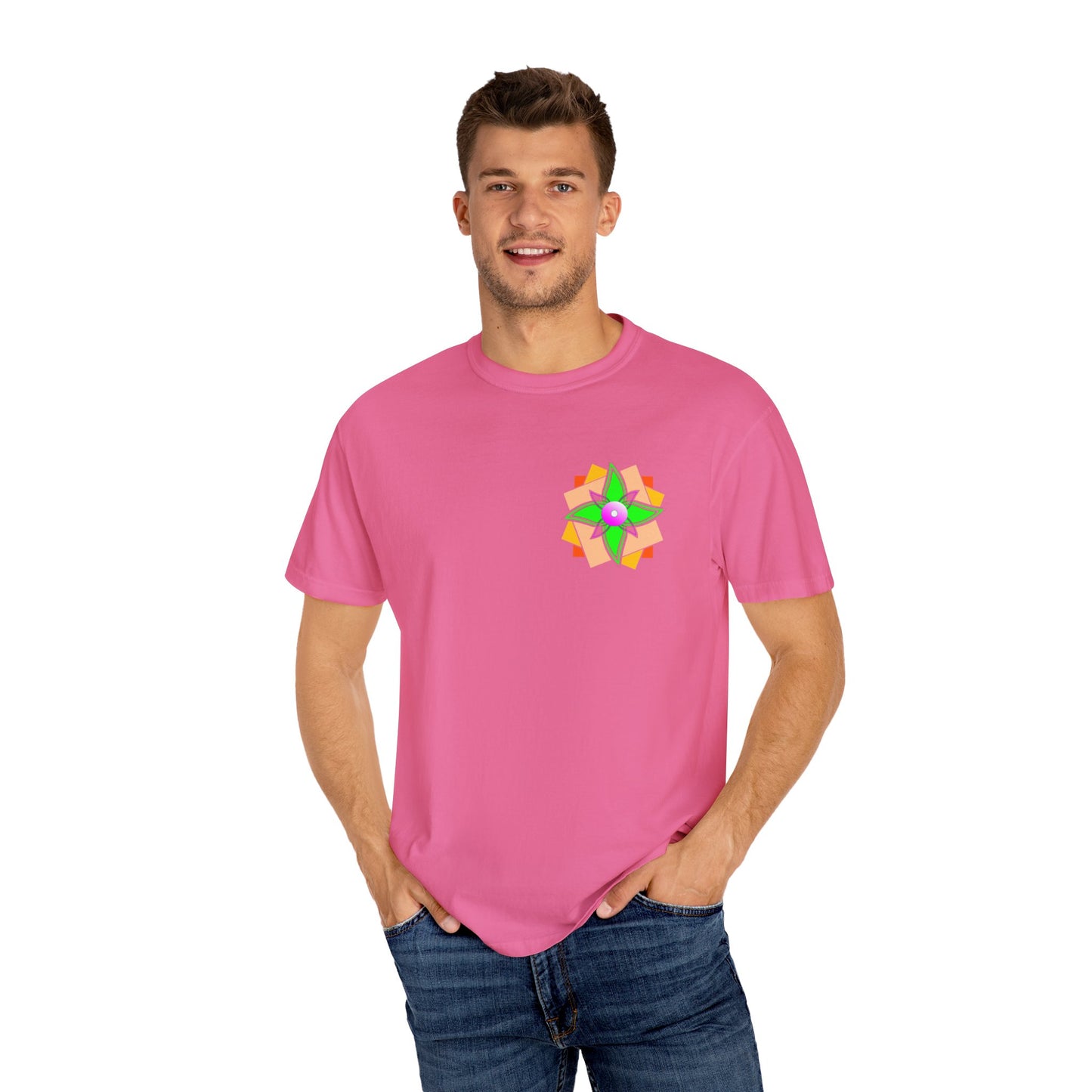 Floral Geometry  Unisex T -shirt