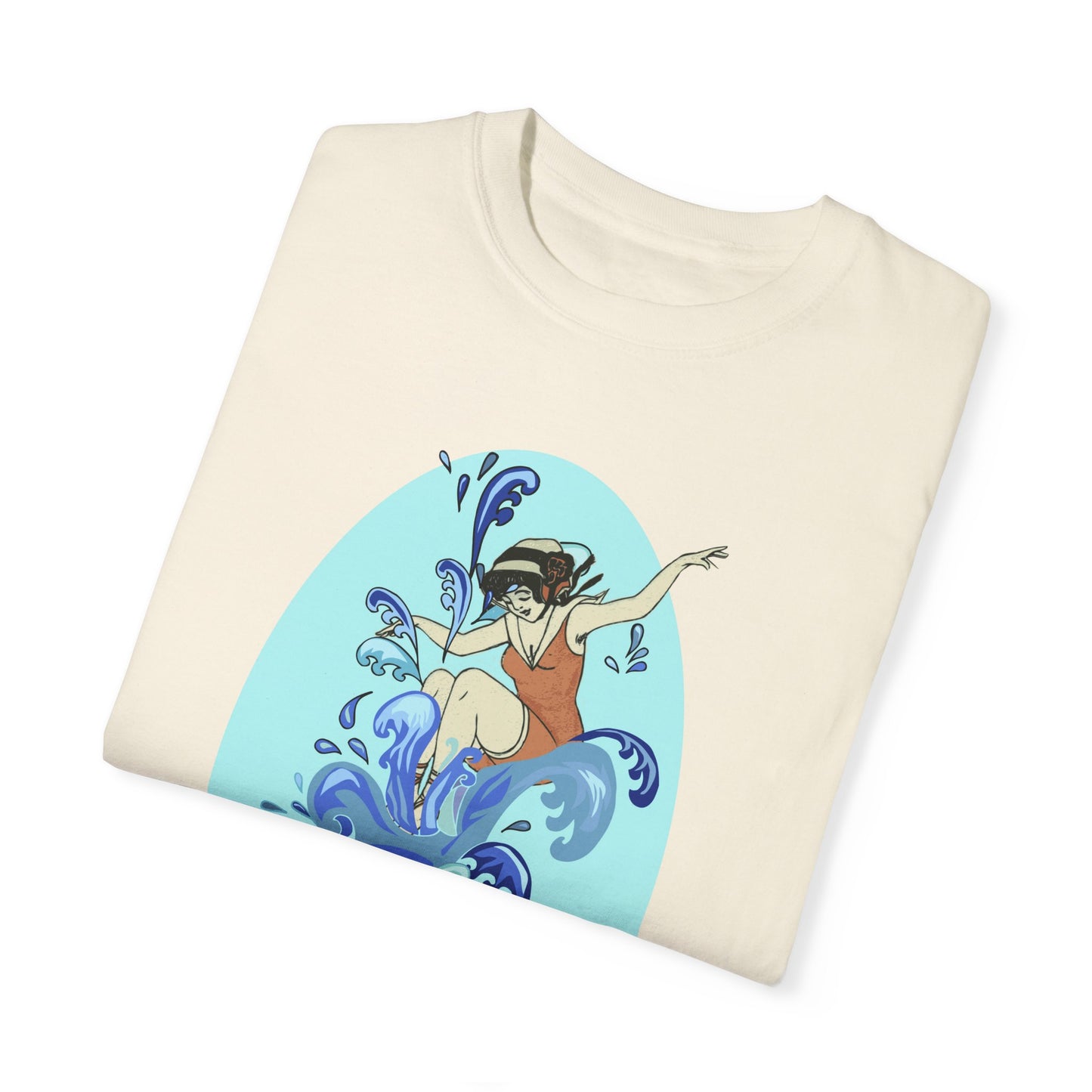 Cup Surfing Graphic Print Shirt Tee Top