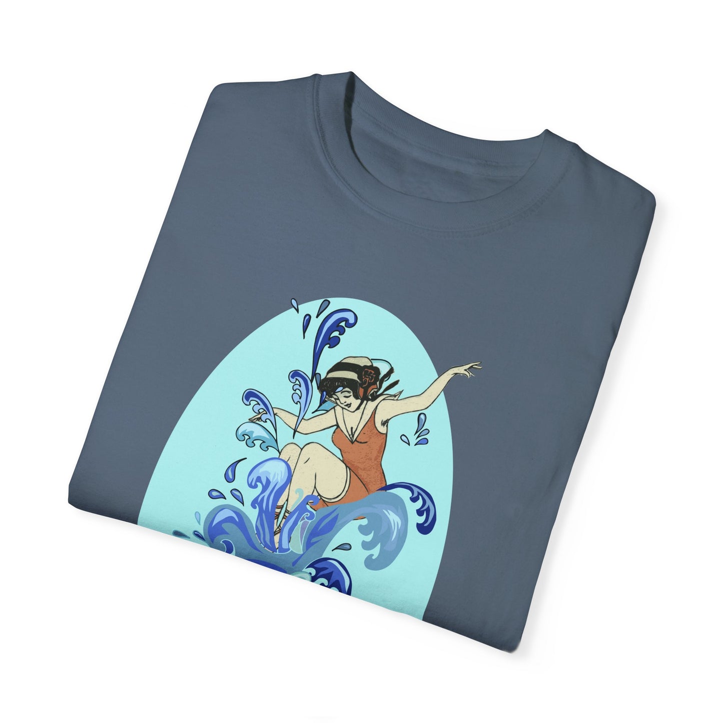 Cup Surfing Graphic Print Shirt Tee Top