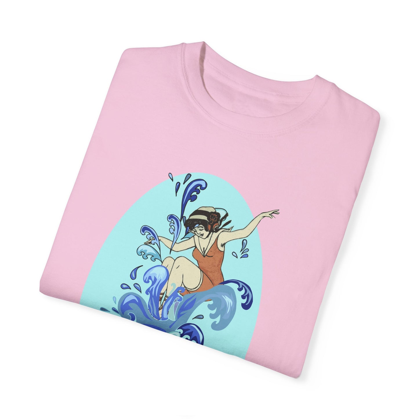 Cup Surfing Graphic Print Shirt Tee Top