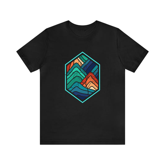 T-Shirt, Men, Ride The Wave, Abstract Wave Print T-Shirt