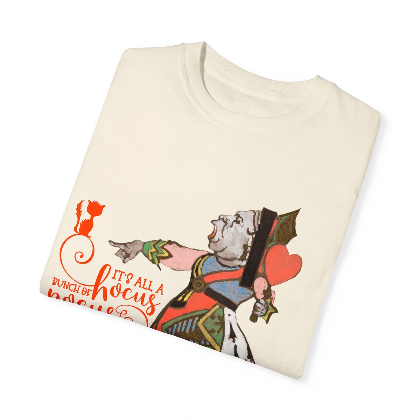 Its All A Hocus Pocus  Halloween Tee | Queen Of Hearts Halloween T-Shirt | Alice In Wonderland Halloween Tee | Graphic Print Shirt Tee Top