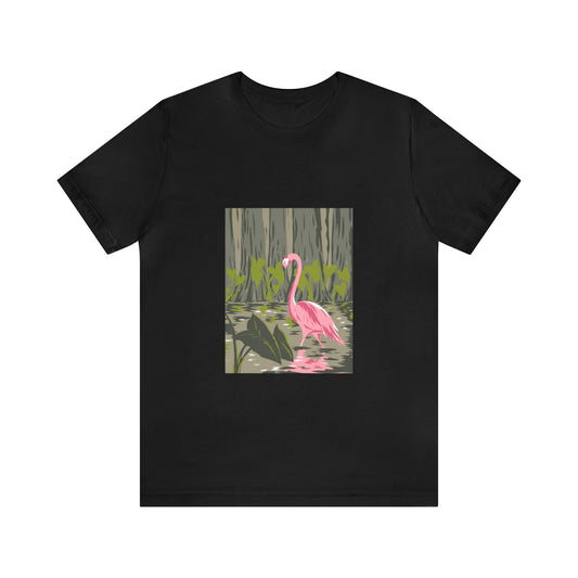 T-Shirt, Men, Pink Flamingo Tee, Florida Pink Flamingo