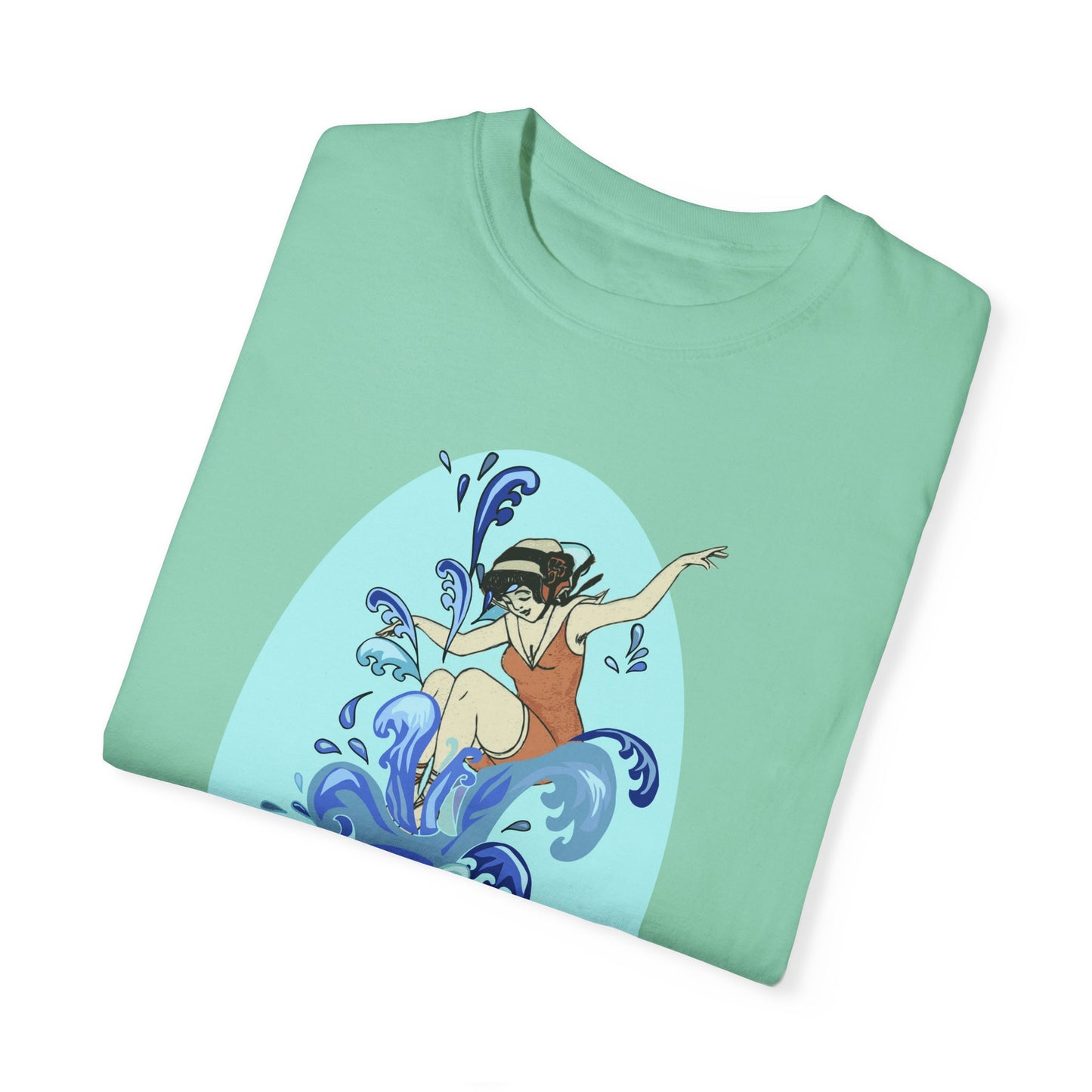 Cup Surfing Graphic Print Shirt Tee Top