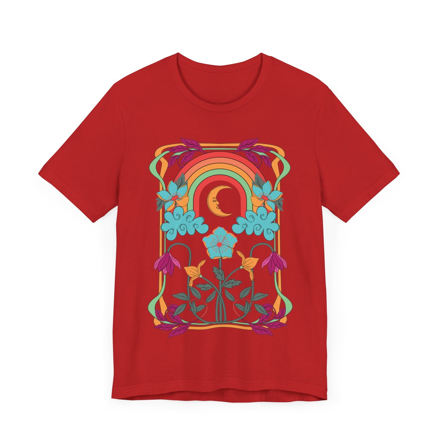 T-Shirt Women, The Moon Phase, Boho Garden Collection