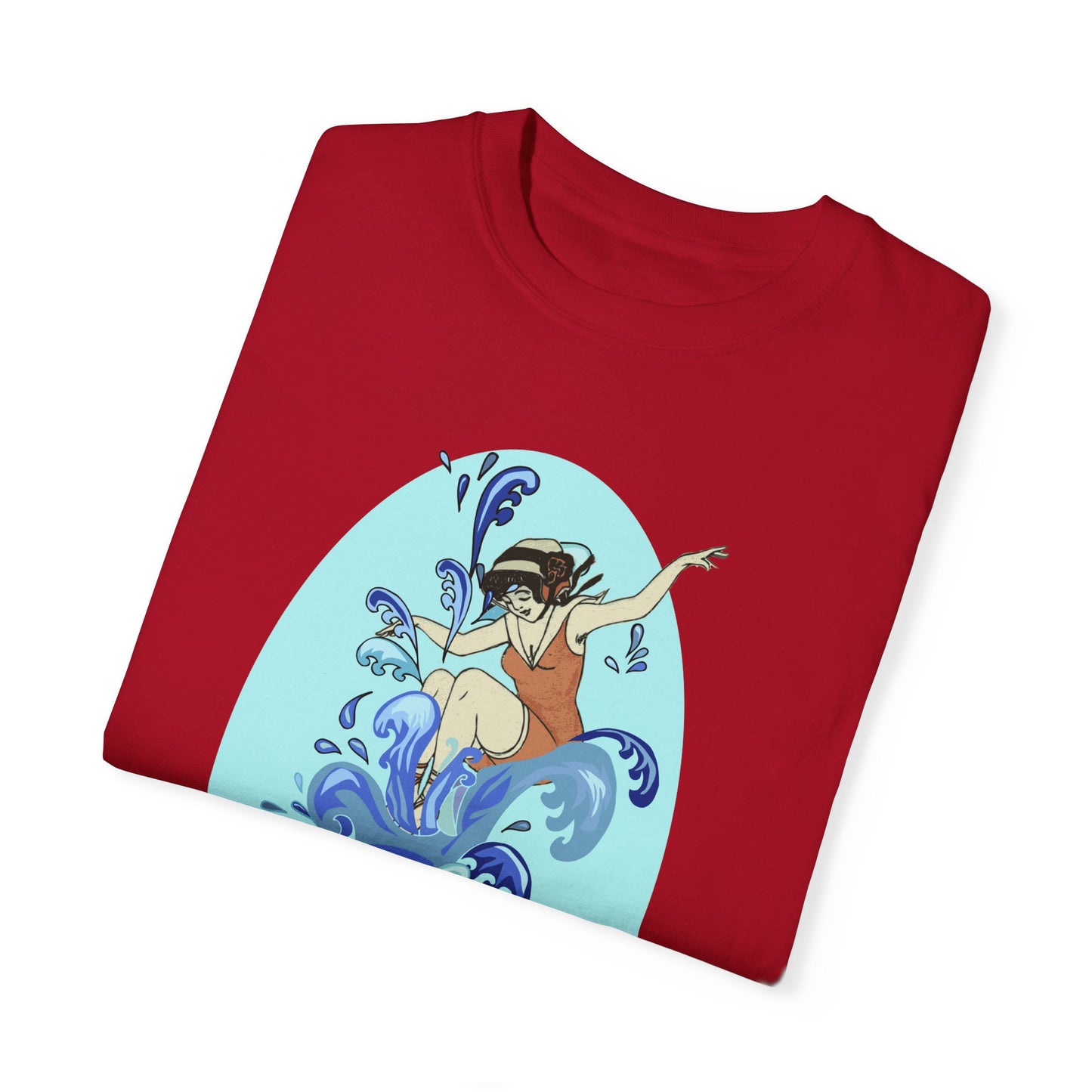 Cup Surfing Graphic Print Shirt Tee Top