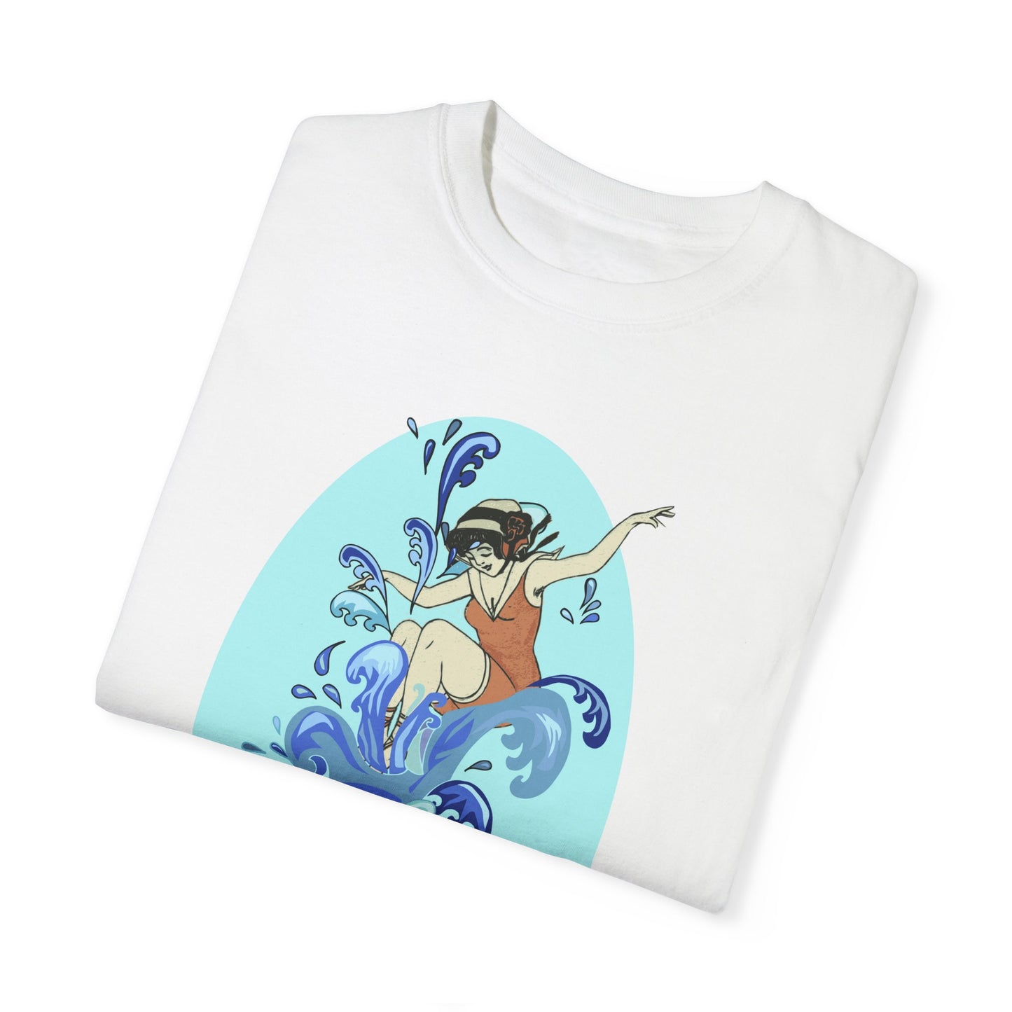 Cup Surfing Graphic Print Shirt Tee Top