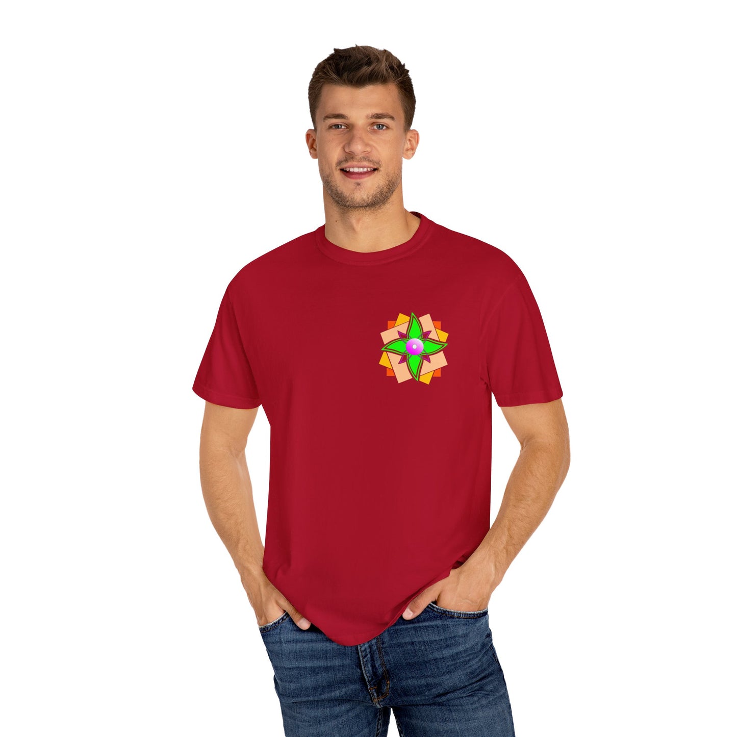 Floral Geometry  Unisex T -shirt