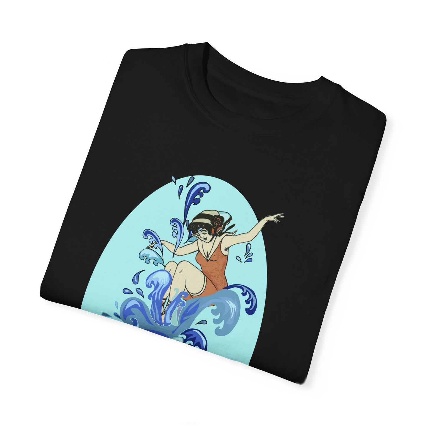 Cup Surfing Graphic Print Shirt Tee Top