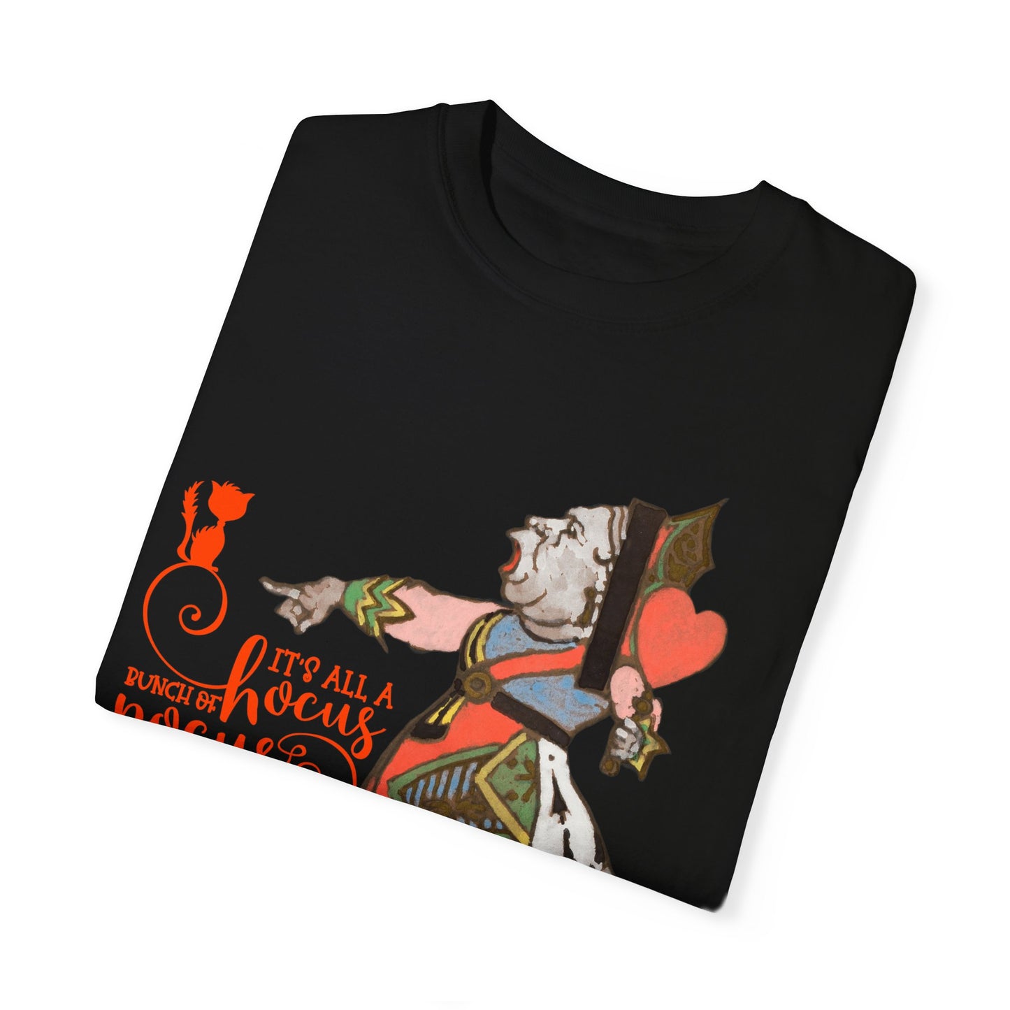 Its All A Hocus Pocus  Halloween Tee | Queen Of Hearts Halloween T-Shirt | Alice In Wonderland Halloween Tee | Graphic Print Shirt Tee Top