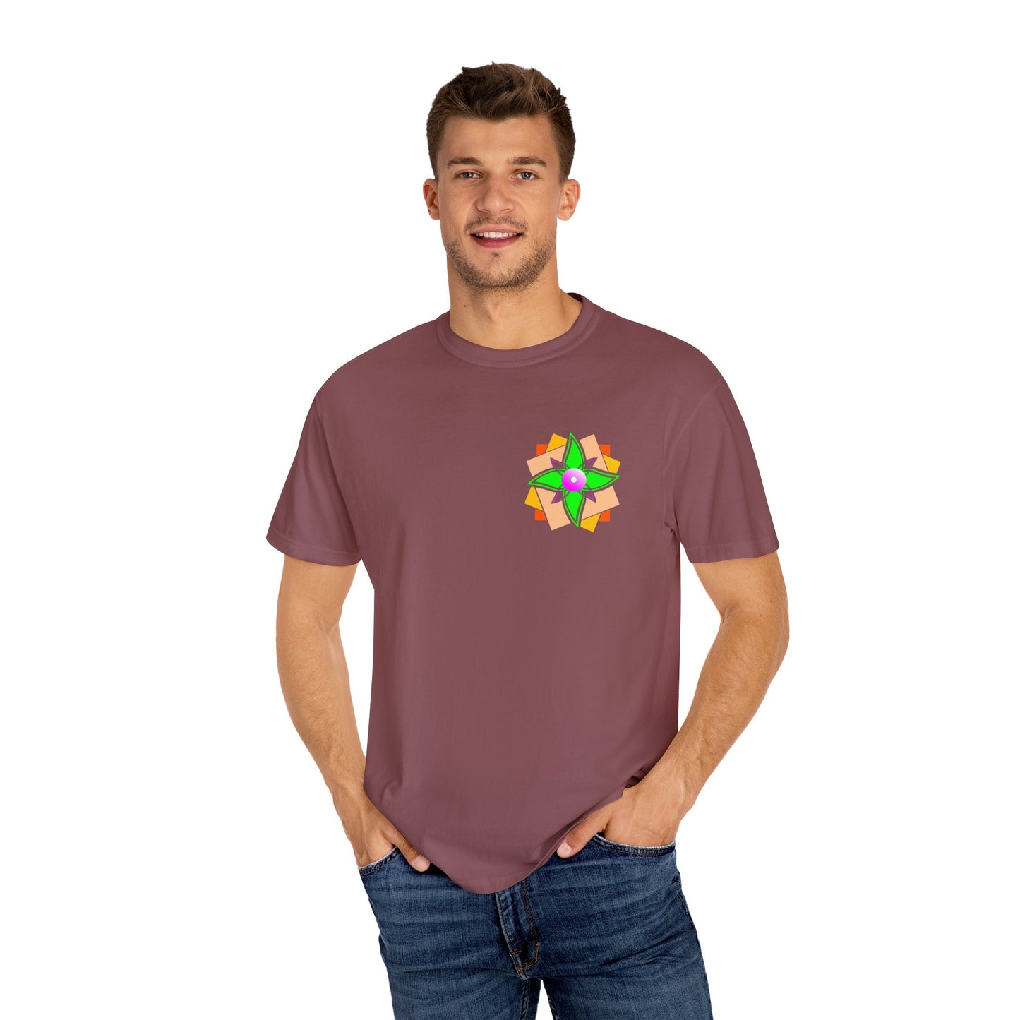 Floral Geometry  Unisex T -shirt