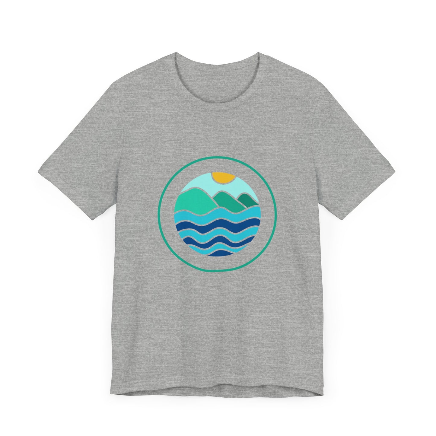 T-Shirt, Men, Sun Downer, Abstract Sea Scape Tee
