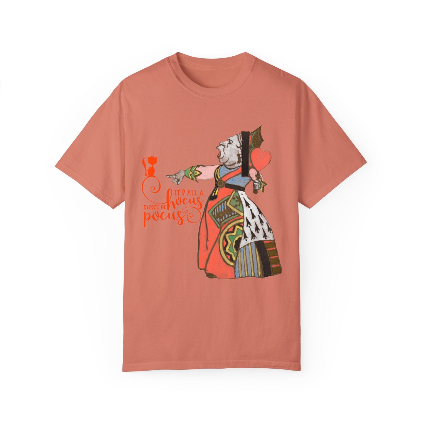 Its All A Hocus Pocus  Halloween Tee | Queen Of Hearts Halloween T-Shirt | Alice In Wonderland Halloween Tee | Graphic Print Shirt Tee Top